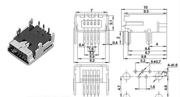 mini接口圖紙 mini接口圖紙